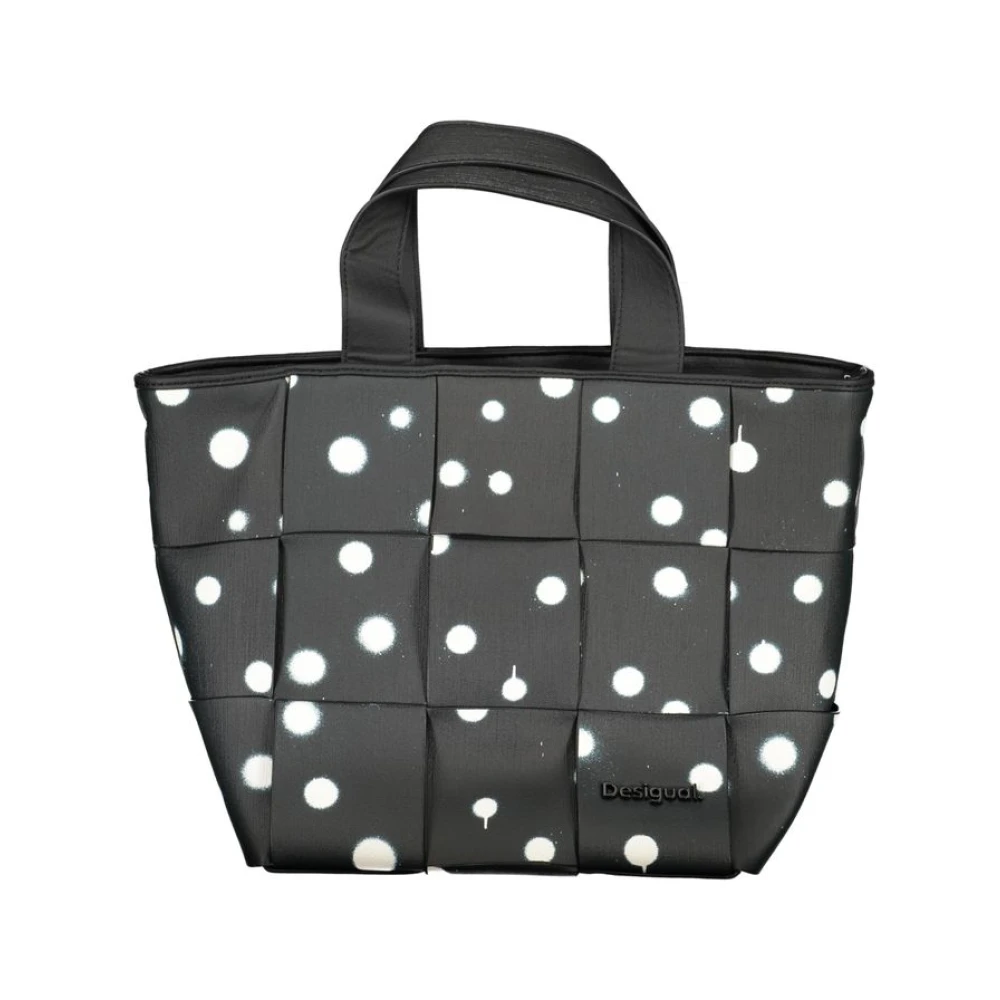 Desigual Women's Black Poliuretano Shoulder Bag - Shopping Bags - One Size - Bags