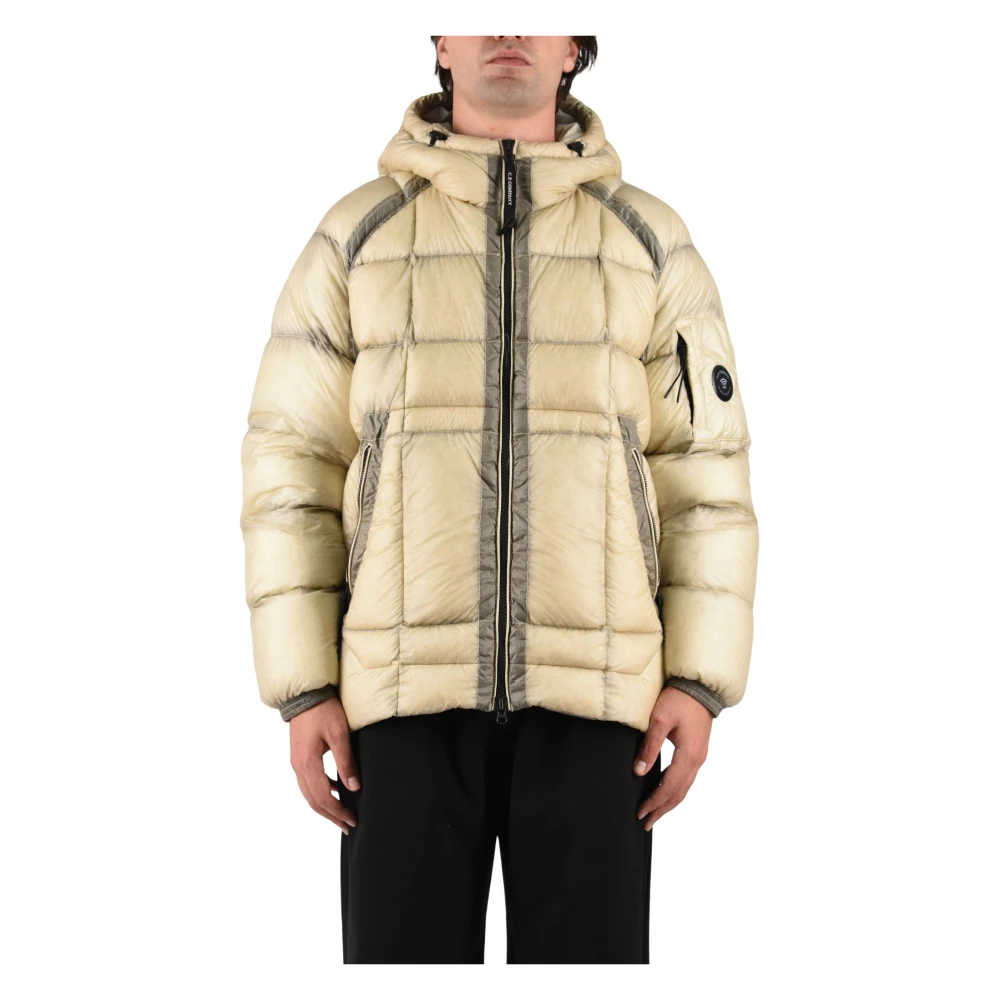 C.p. Company D.d. Shell Hooded Down Jacket - Male - Winter Jackets - Beige - L - Jackets