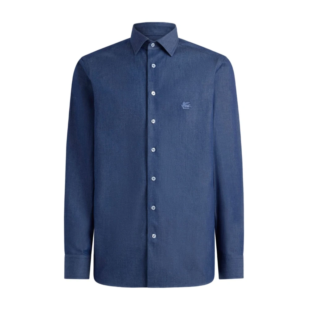 Etro Hombre Azul Camisas, Talla: L