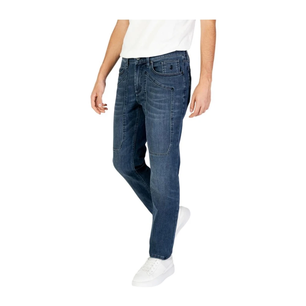 Jeckerson Blauwe Katoenen Stretch Jeans Blue Heren