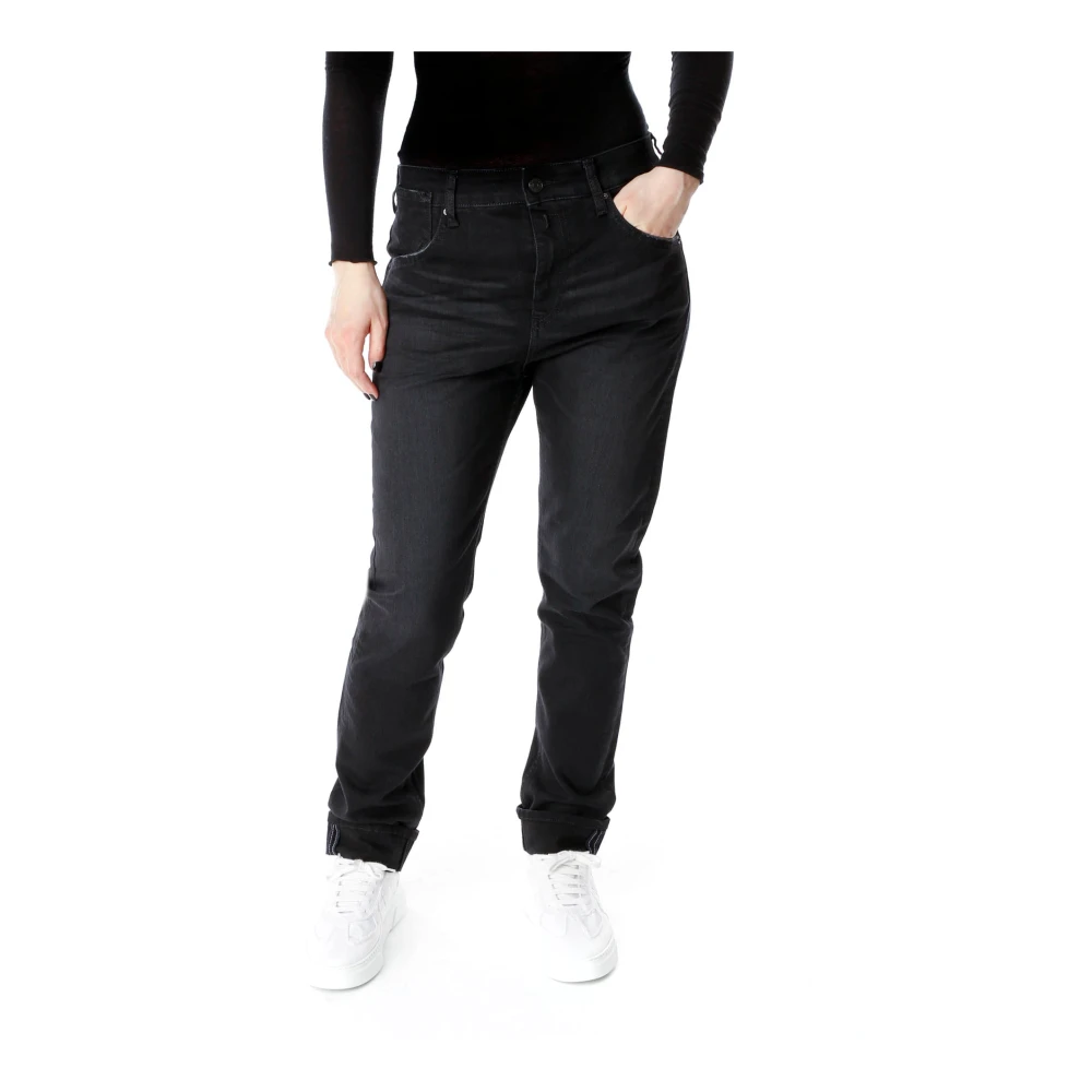 Replay Slim-Fit Boyfriend Jeans Black Dames