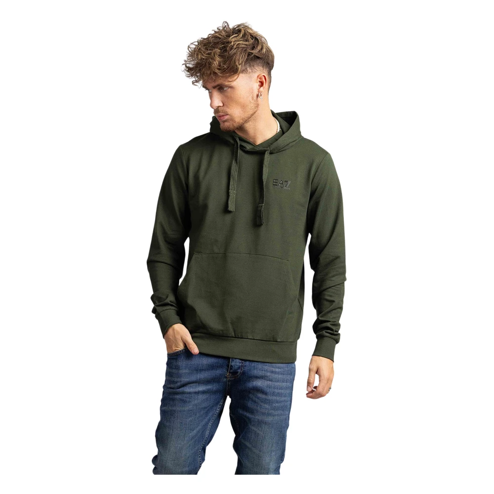 Emporio Armani Core Identity Hoodie Heren Donkergroen Green Heren