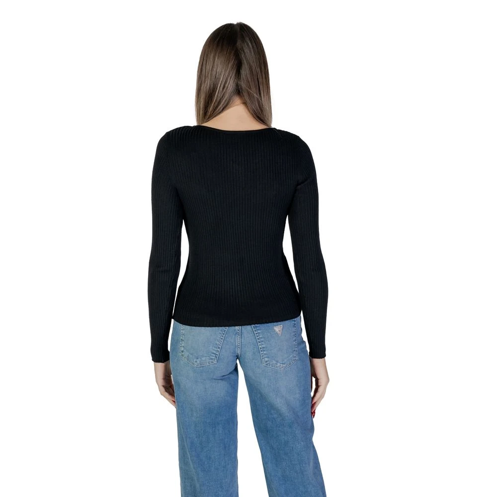 Vila Zwarte Viscose Tops & T-Shirt Black Dames