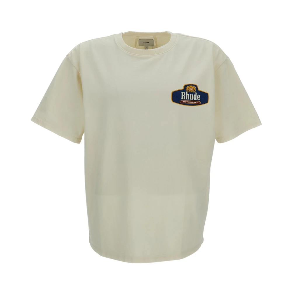 Rhude Men's White Graphic Logo T-Shirt - T-Shirts - Xl - Tops