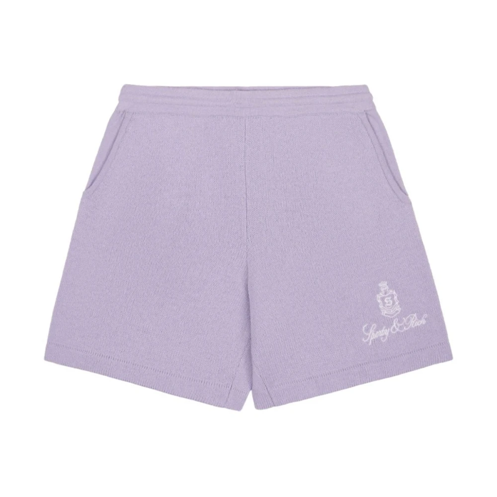 Sporty & Rich Kasjmier Short in Zacht Lila Purple Dames