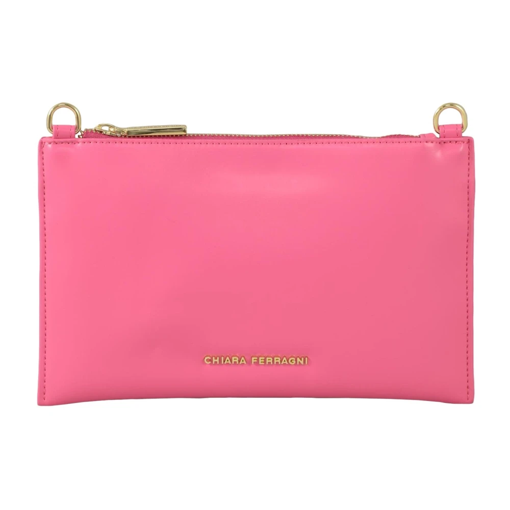 Chiara Ferragni Collection Stijlvolle Kaarthouder van Polyester Pink Dames