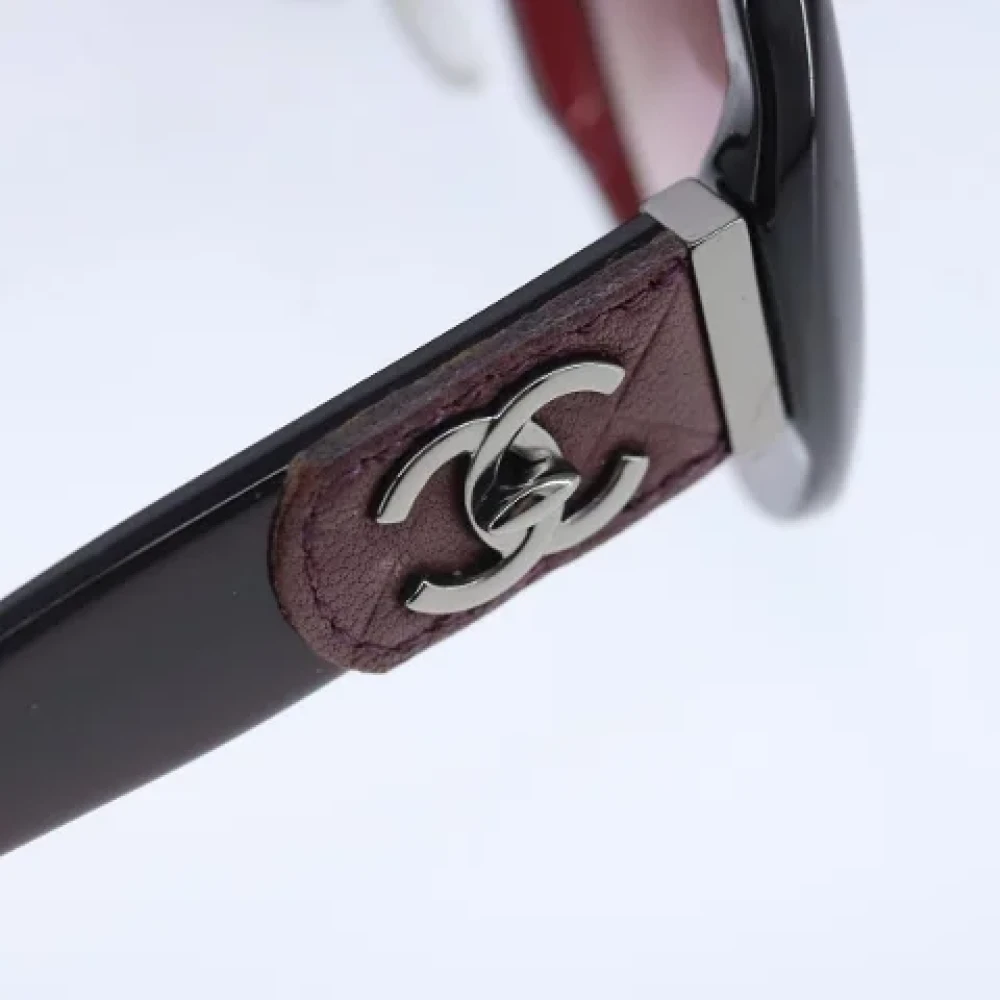 Chanel Vintage Pre-owned Plastic sunglasses Brown Dames