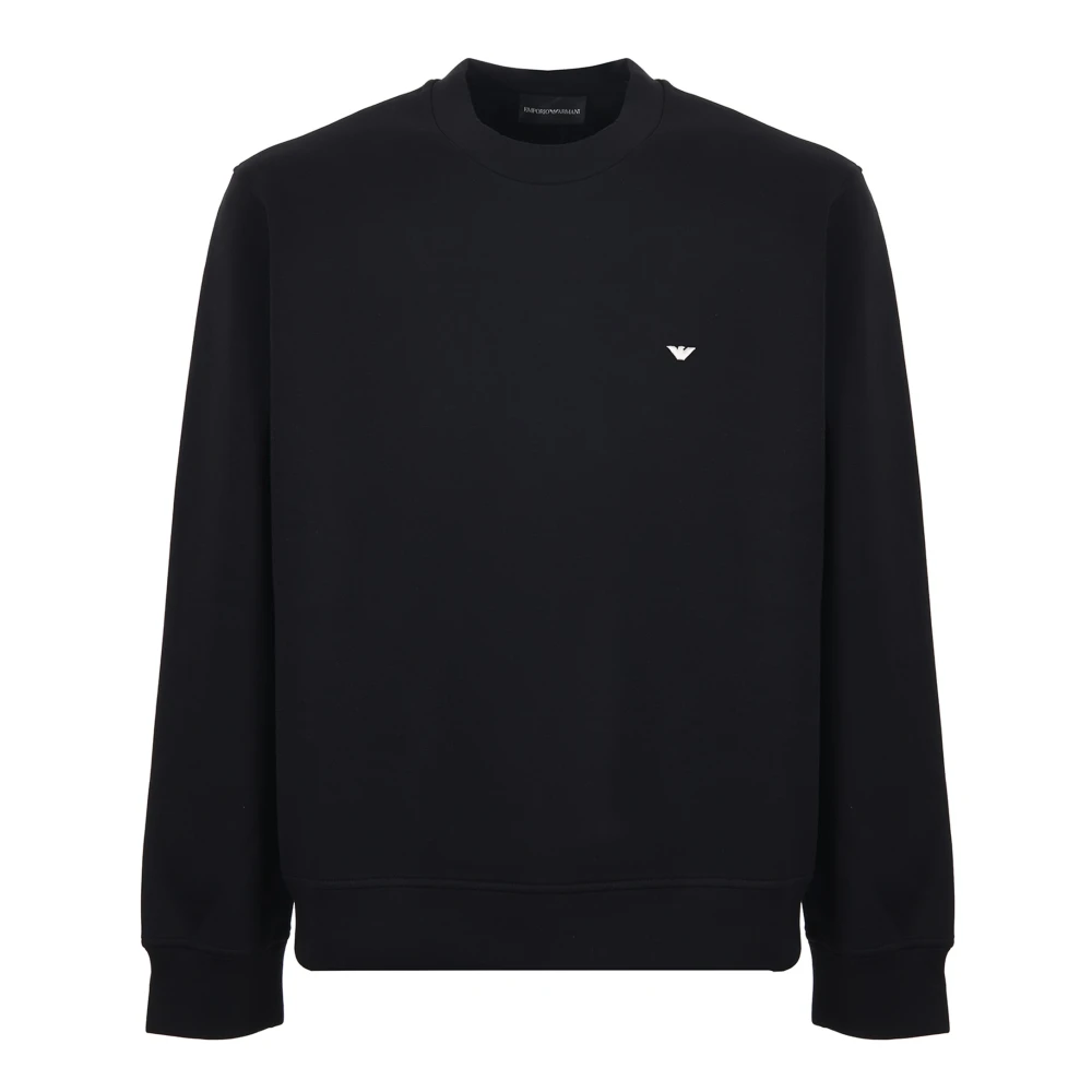 Emporio Armani Uomo Naturale Per Em004533_af10013 Felpa In Maglia Doppia Nera (Xxl), Nero, Casual, Cotone - Immagine 5