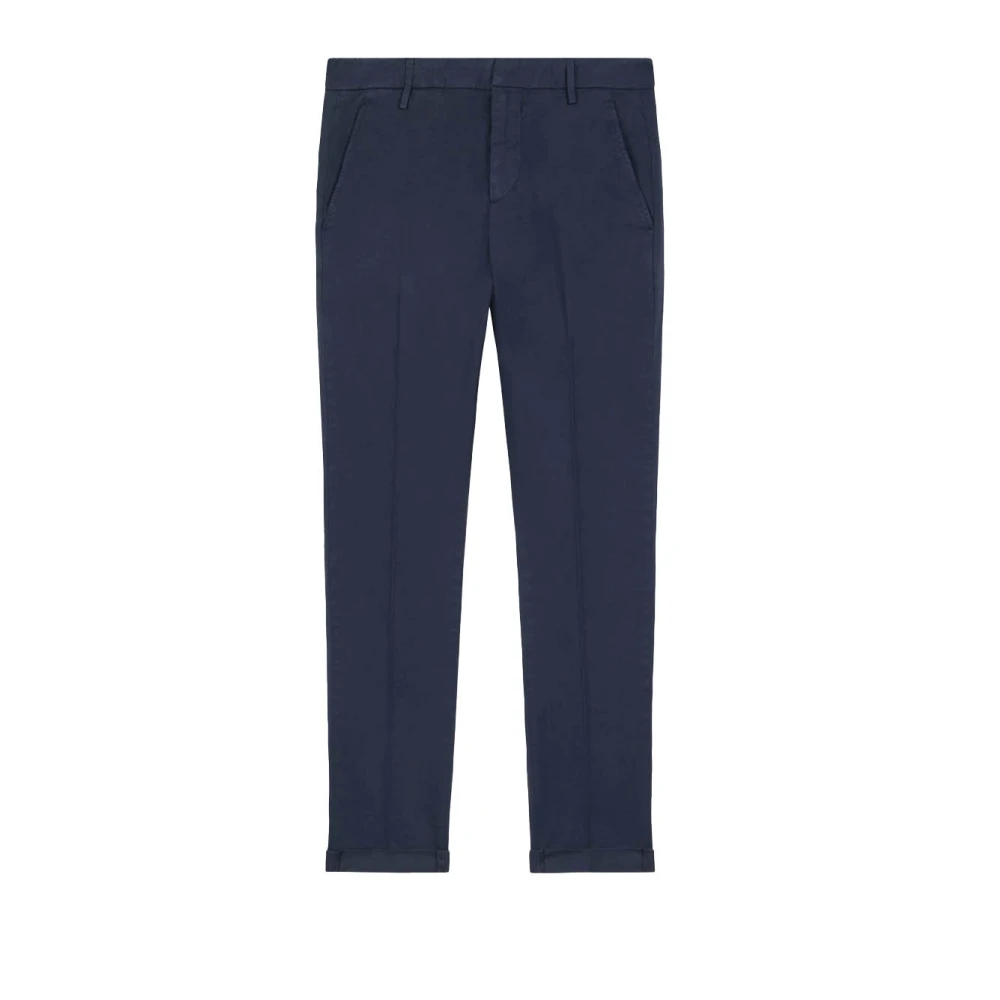 Dondup Slim Chino Katoenen Broek Blue Heren