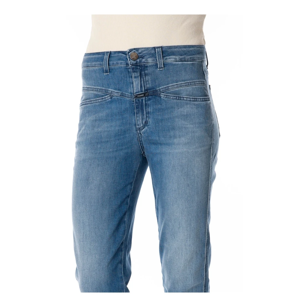 closed Hoge Taille Tapered Fit Jeans Blue Dames