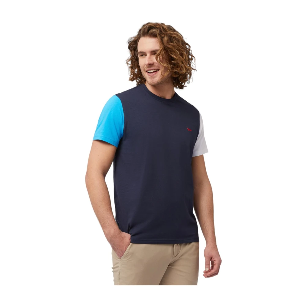Harmont & Blaine Korte Mouw T-shirt Blue Heren