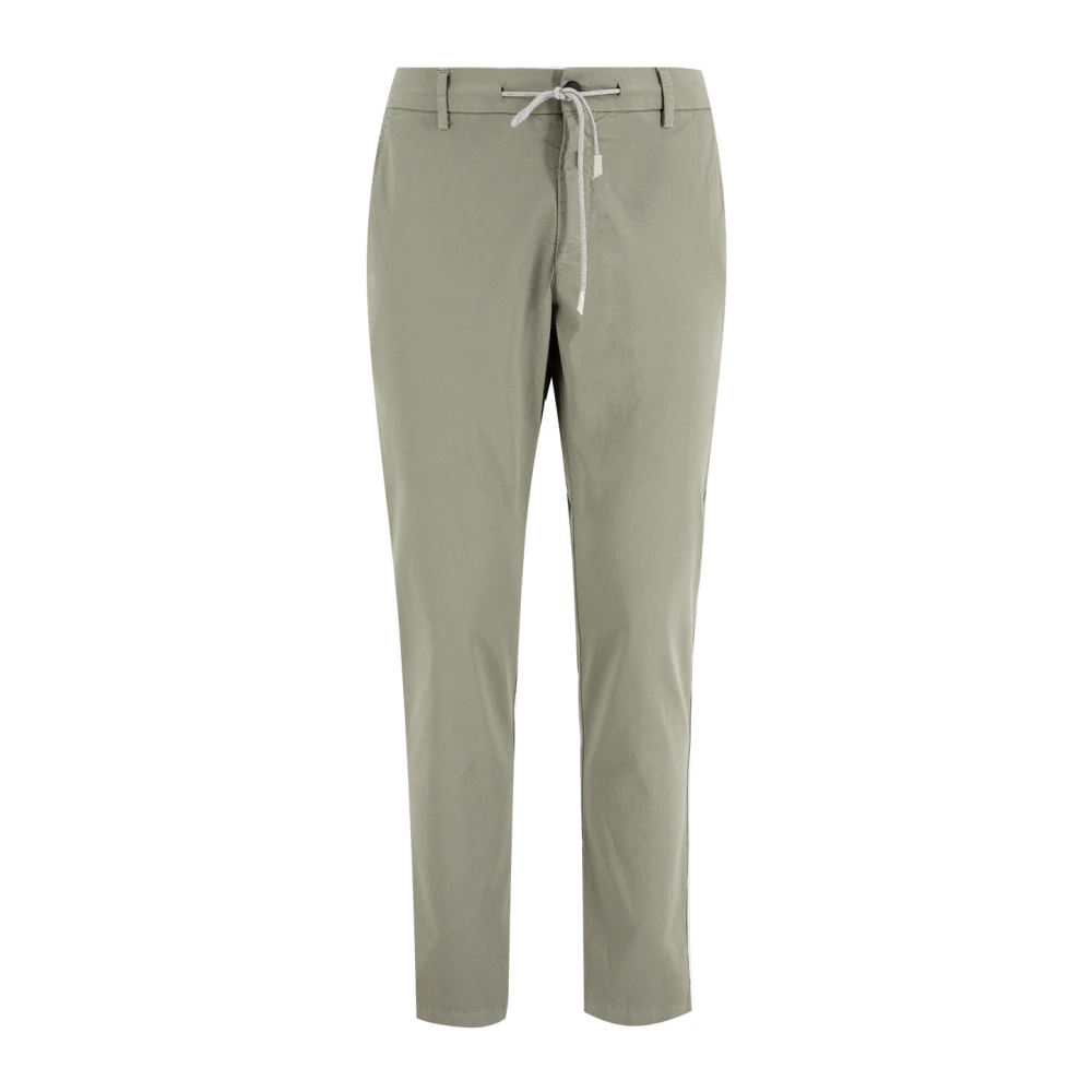 Eleventy Slim Fit Jogger Broek met Koord Green Heren