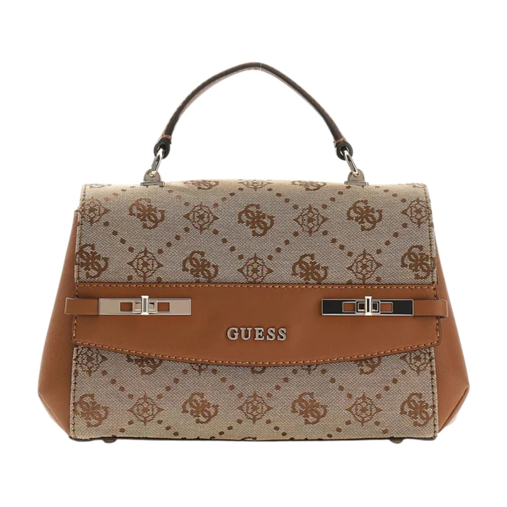 Guess Brown Melinda Logo Tri Com - Female - Handbags - One Size - Bags