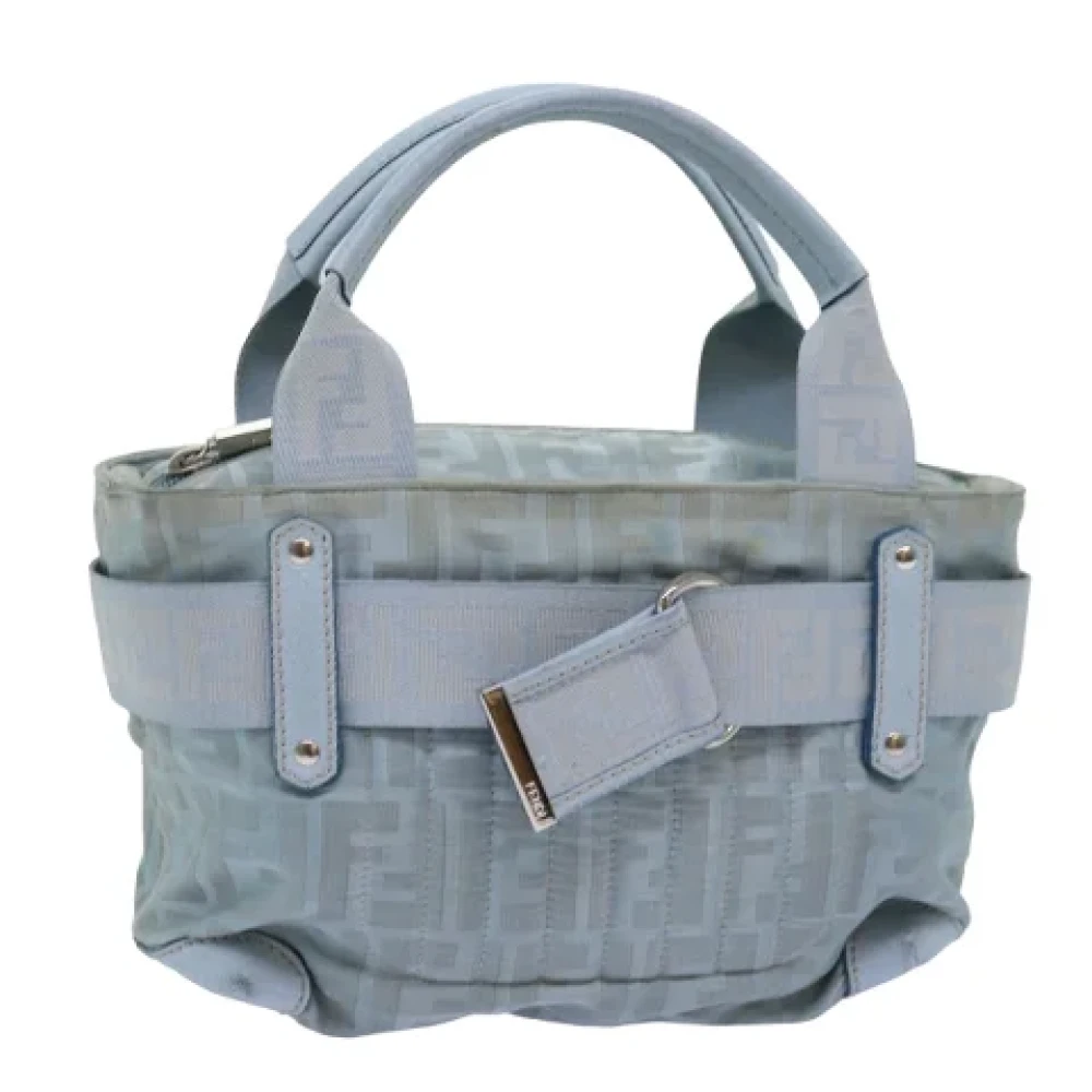Fendi Vintage Pre-owned Nylon handbags Blue Dames