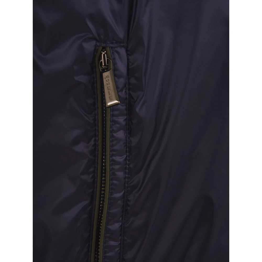 Moorer Blauwe Harsgecoate Bi-Elastische Jas Blue Heren