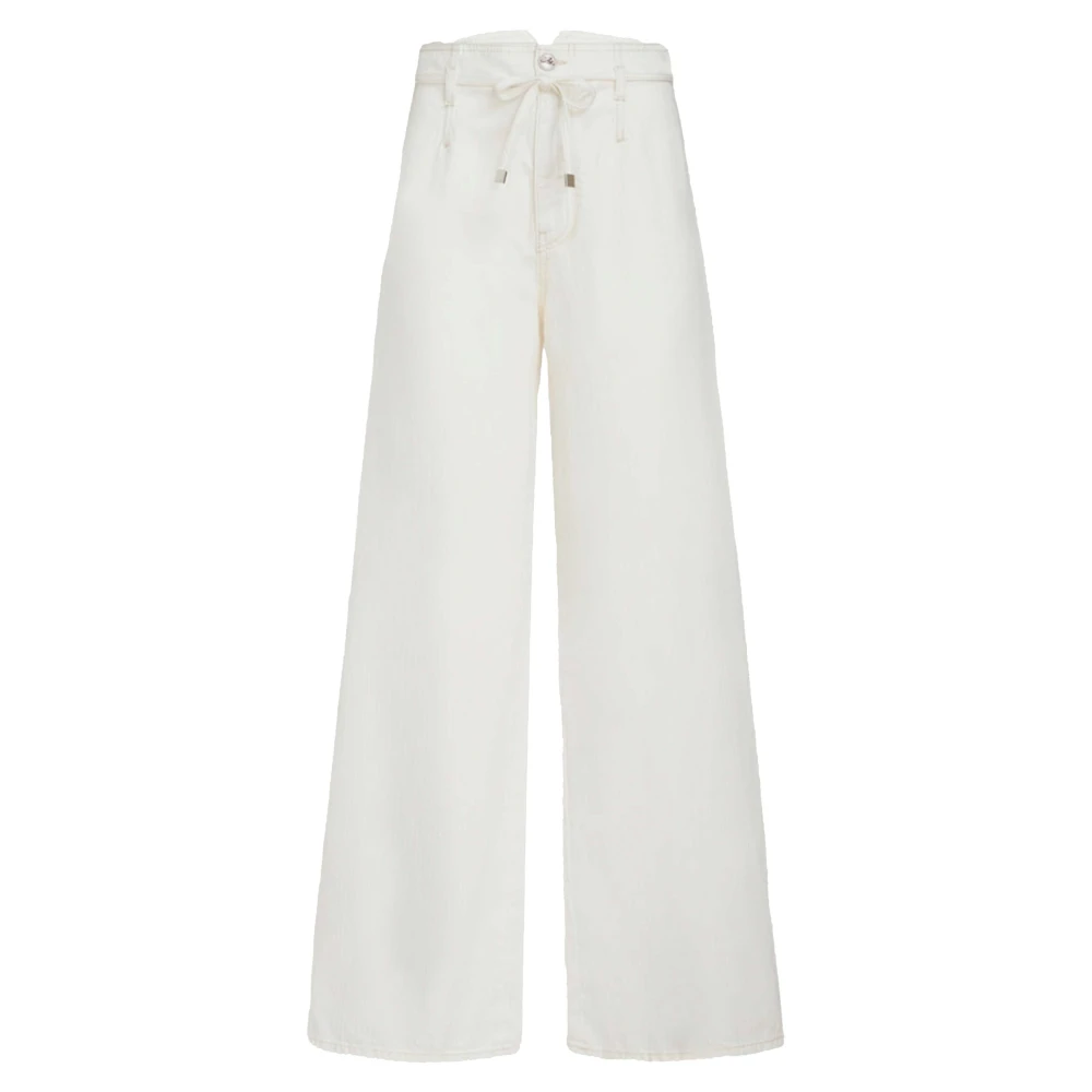 ETRO Witte Culotte Denim Jeans White Dames