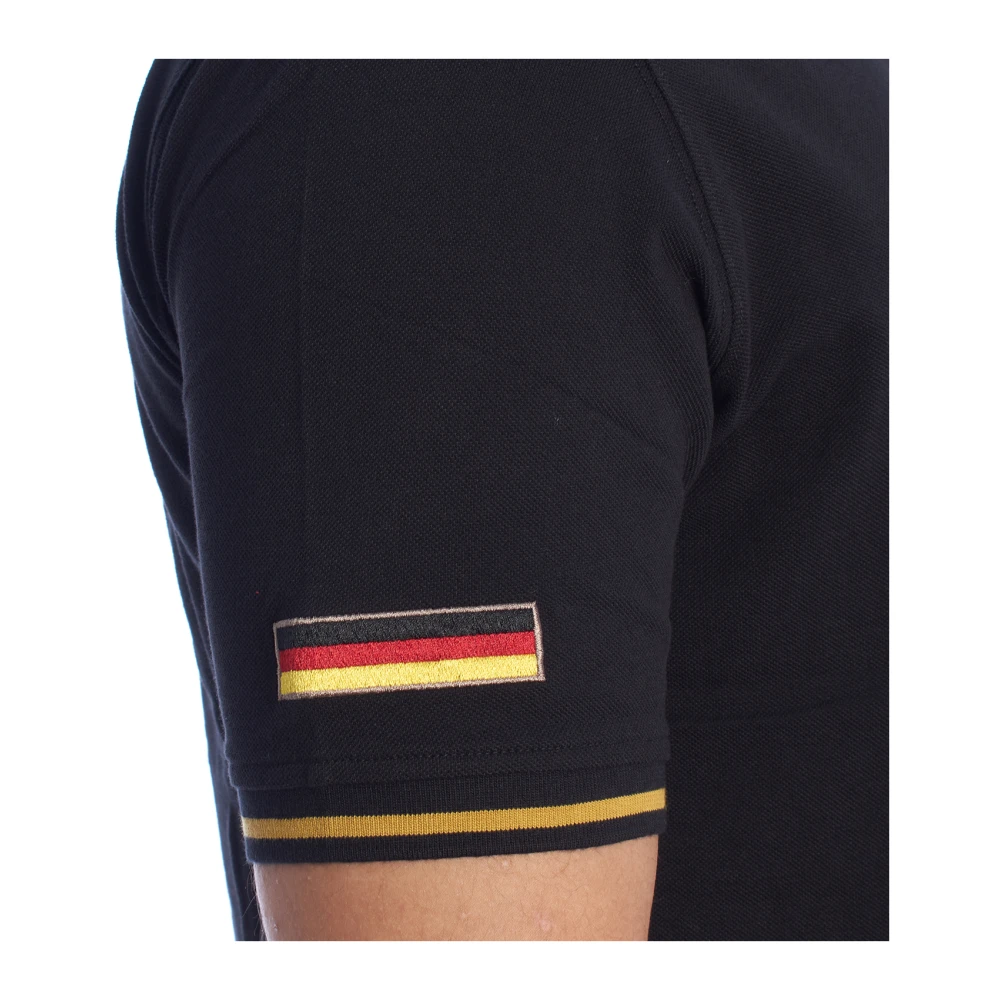 LA MARTINA Heren polo met korte mouwen Black Heren