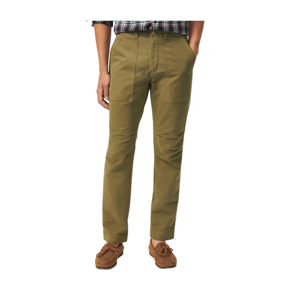 Brooks Brothers Slim Fit Utility Broek Green Heren