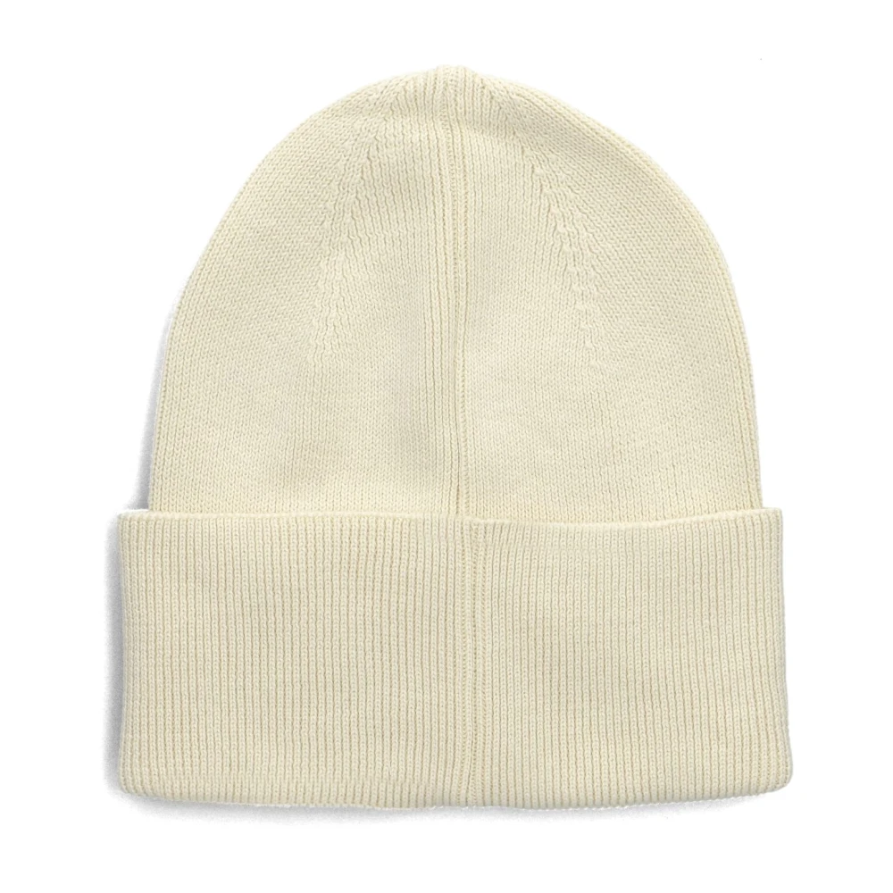 Calvin Klein Fijne Katoenen Rib Beanie Wintermuts Beige Heren
