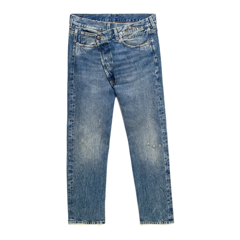 R13 Women's Blue Jeans, Female,, Crossover Jeans - Stylish Denim For Men And Women W25