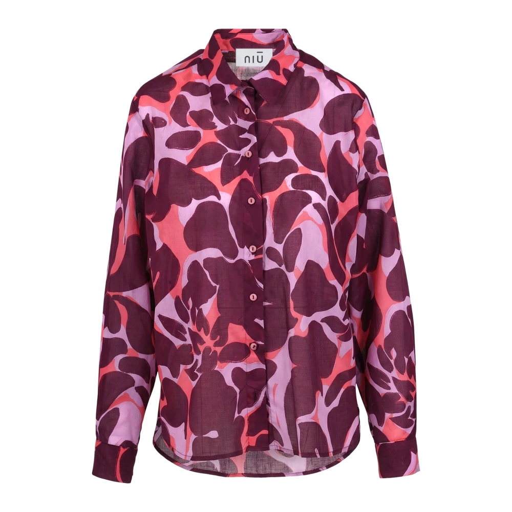 Niu Women's Multicolor Geometric Print Shirt - Shirts - M - Blouses & Shirts