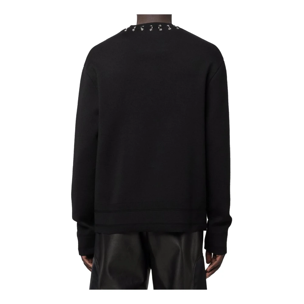 Givenchy Hoop Neckline Wollen Trui Black Heren