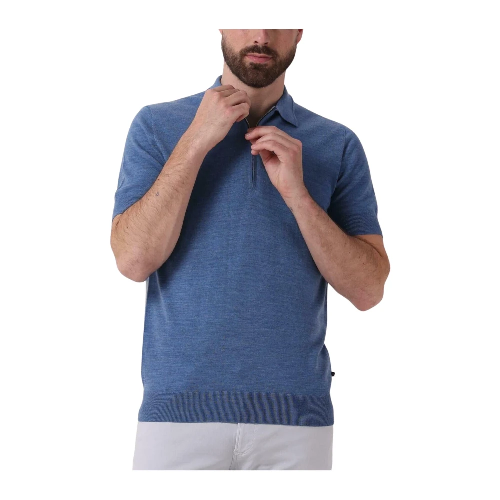 Matinique Blauw Polo Shirt Mapolo Knit Blue Heren
