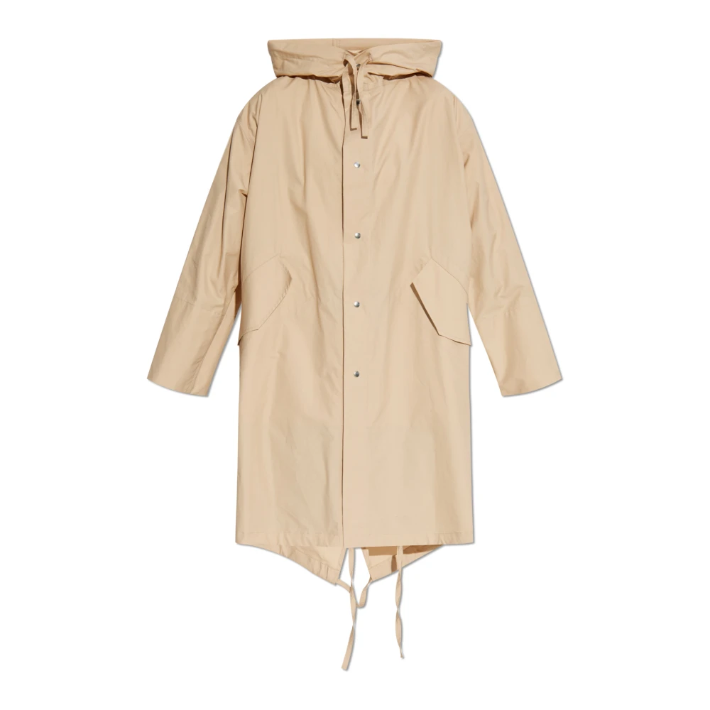 Jil Sander Katoenen parka met capuchon Beige Dames