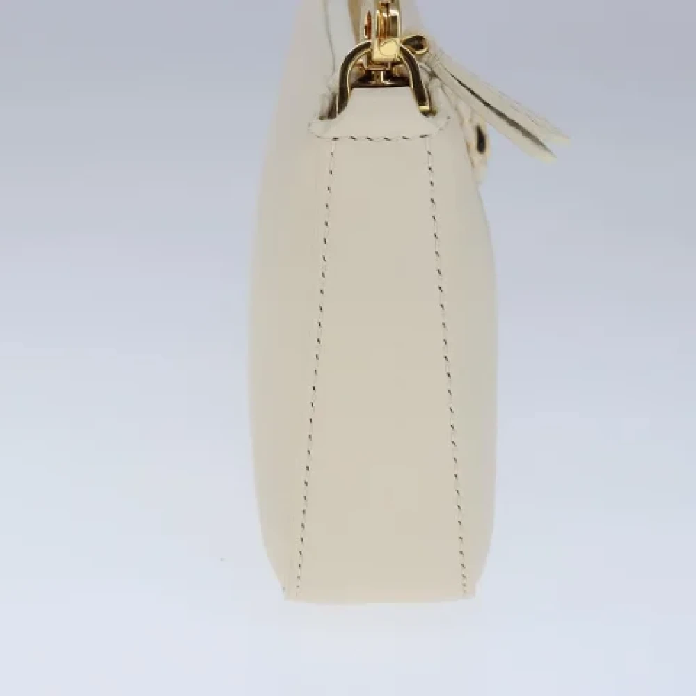 Bvlgari Vintage Pre-owned Leather handbags White Dames