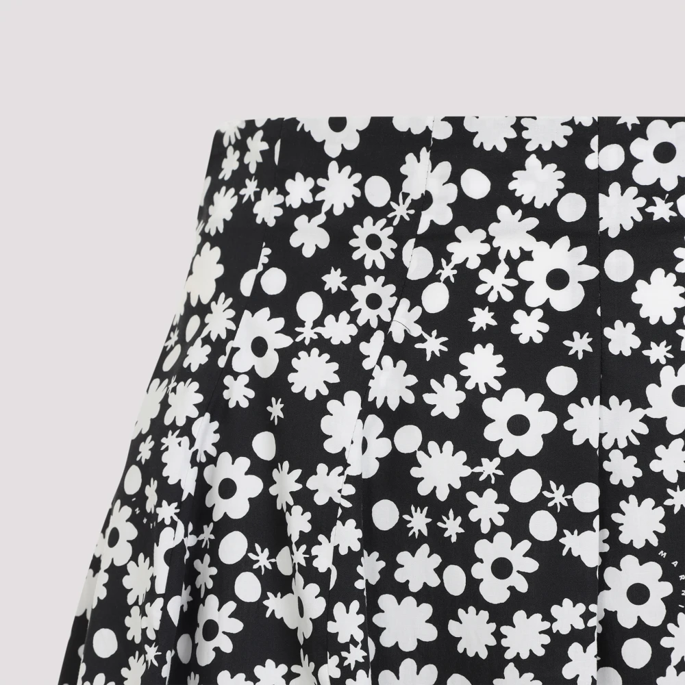 Marni Zwarte Katoenen Rok Black Dames