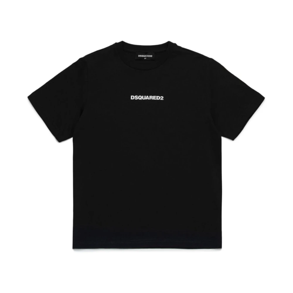Dsquared2 Girls Black Kids Short Sleeve T-Shirts, 14 Y, Short Sleeve T-Shirt