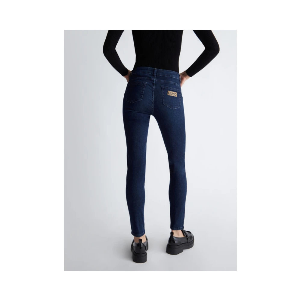 Liu Jo Hoge Taille Skinny Jeans Blue Dames