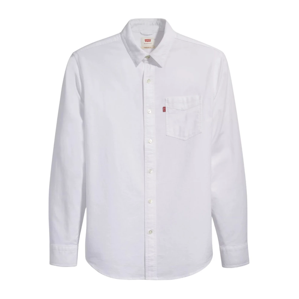 Levi's Men's White Sunset One Pocket Standard Fit Shirt - Casual Shirts - S - Shirts