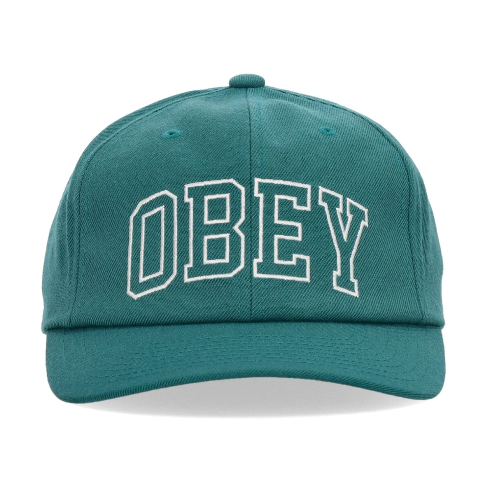 Obey Klassieke Snapback Fanfare Gebogen Klep Pet Green Heren