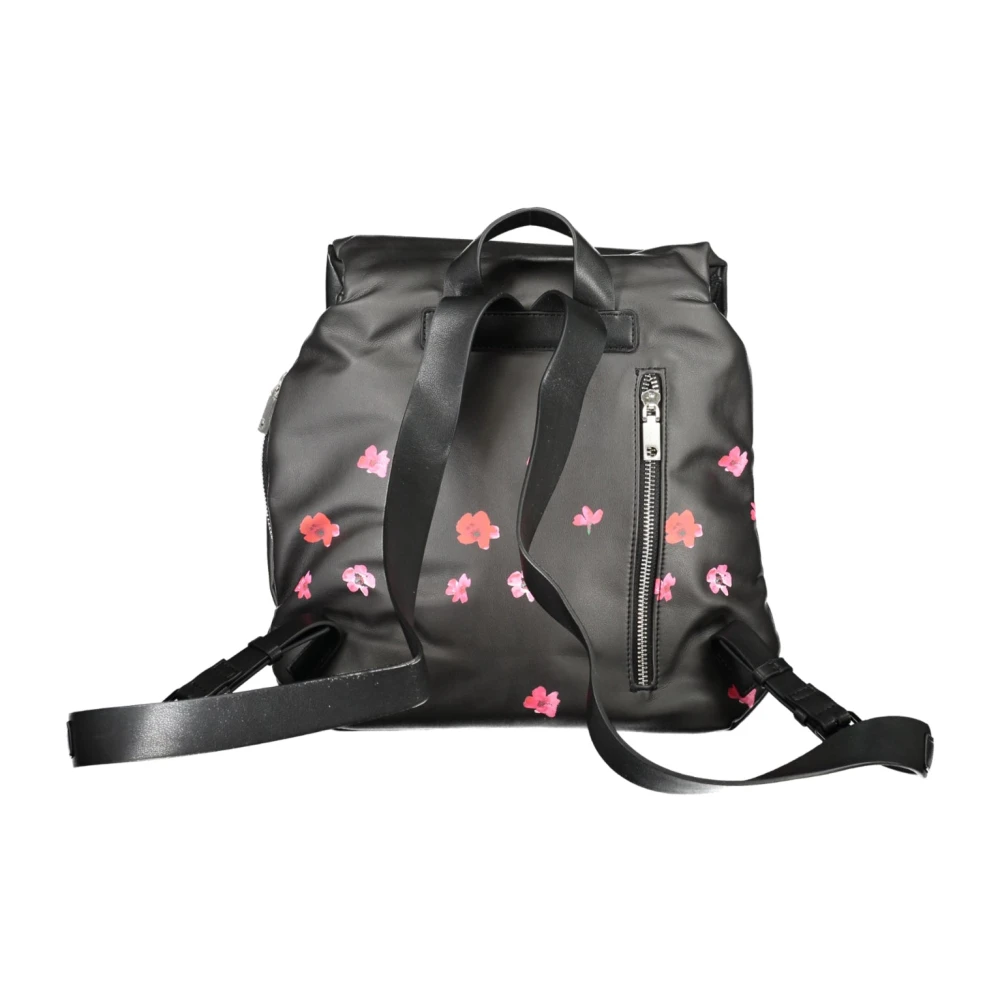 Desigual Zwarte Rugzak met Contrastdetails Black Dames