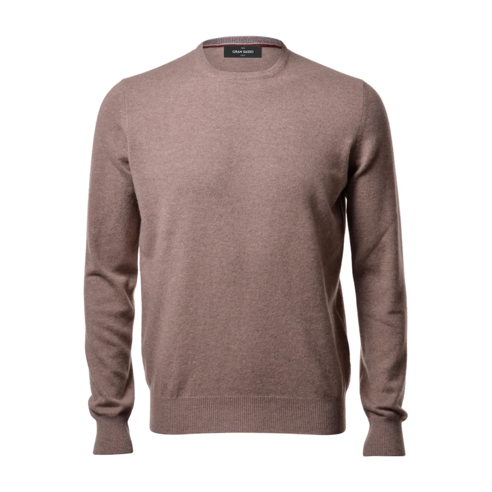 Gran Sasso Stijlvolle Paricollo Shirt Brown Heren
