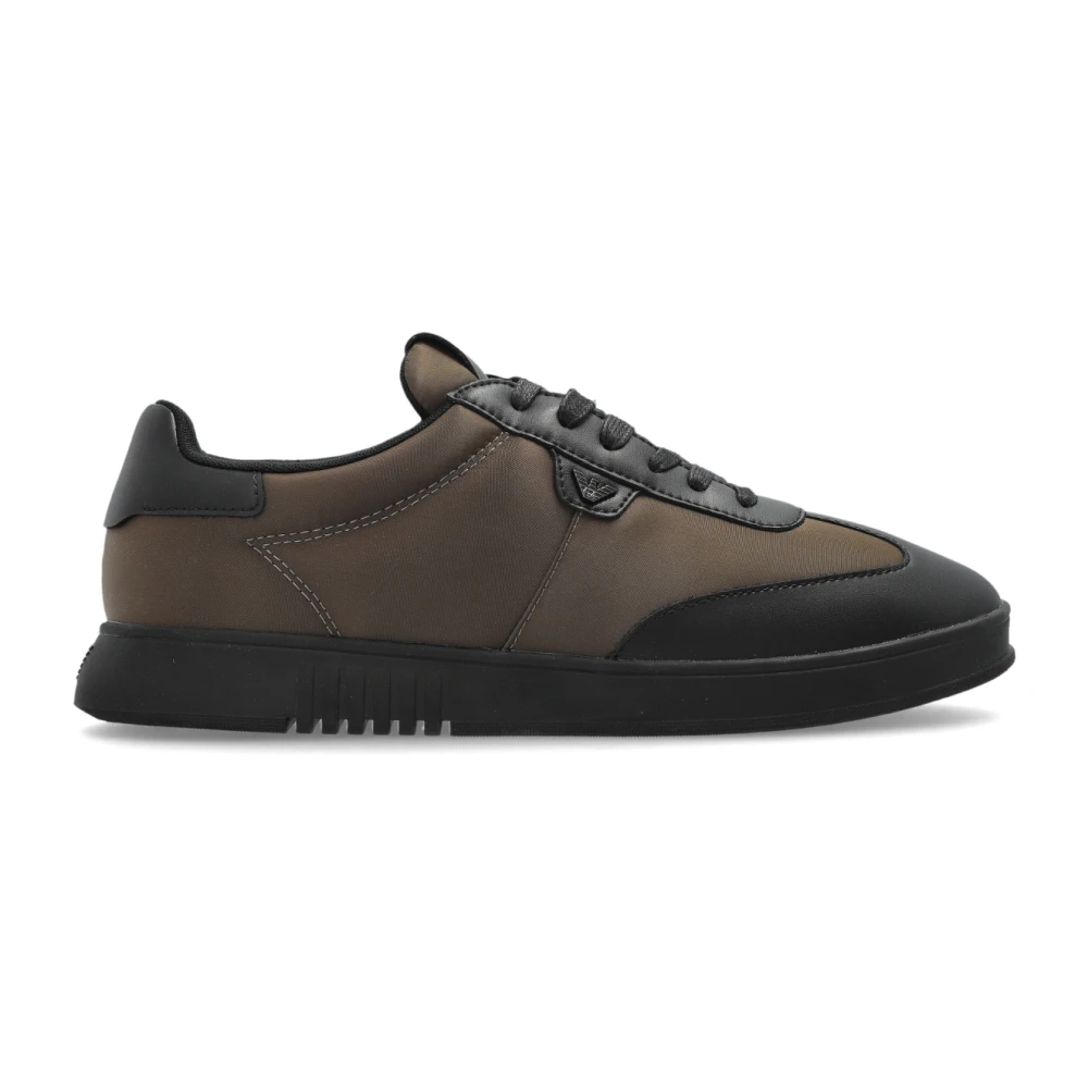 Emporio Armani Brun Sportskor Med Logotyp