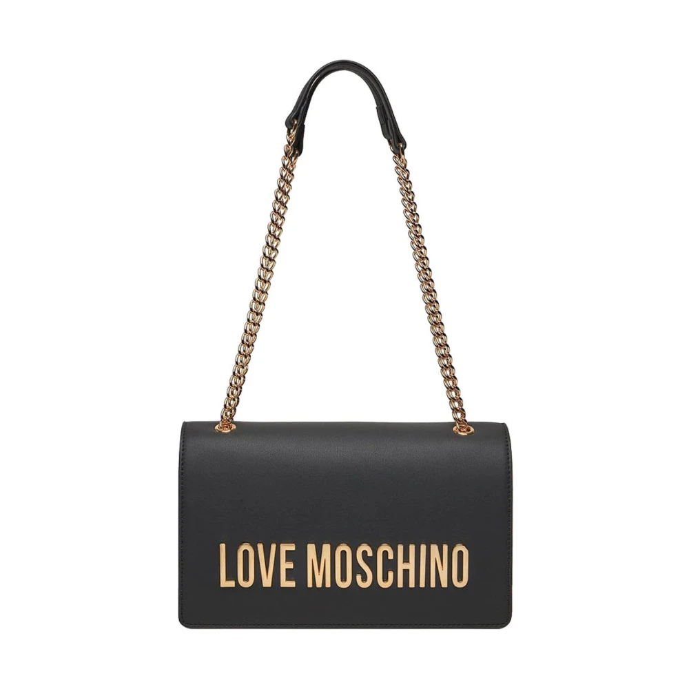 Moschino Zwarte Schoudertas Damesmode Black Dames