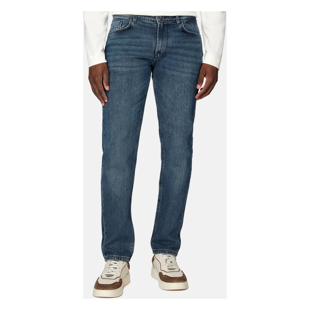 Boggi Milano Stretch Denim Jeans Blue Heren