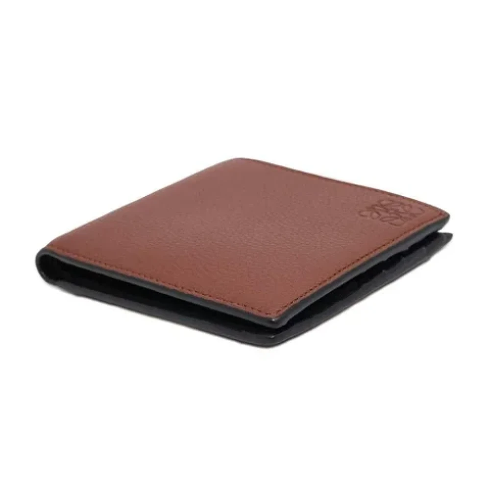 Loewe Pre-owned Leather wallets Brown Heren
