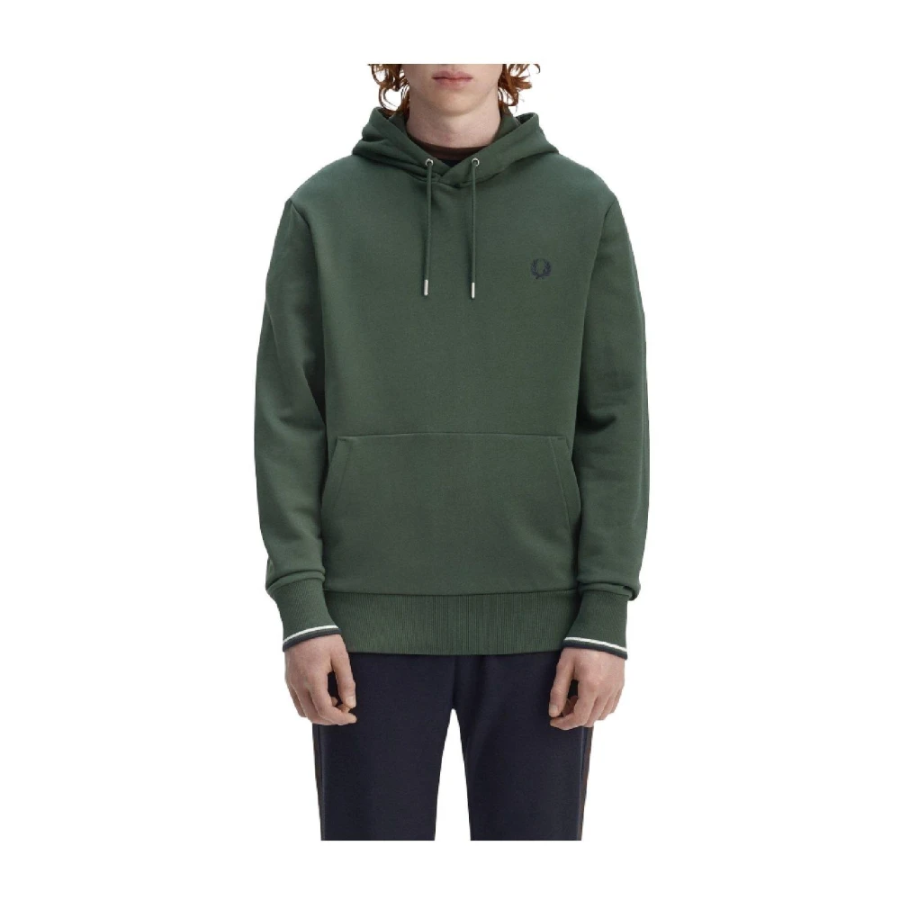 Fred Perry Men's Green Hoodie - Hoodies - S - Sweatshirts & Hoodies