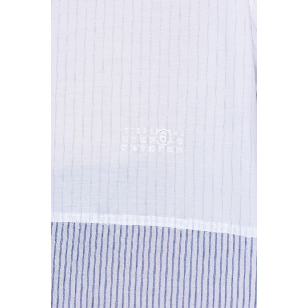 MM6 Maison Margiela Shirt met streepmotief White Heren