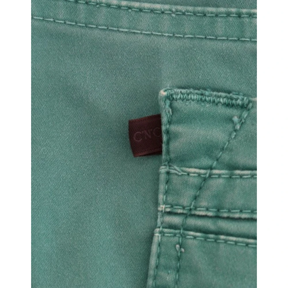 Costume National Groene Straight Leg Jeans Elegant Stijl Green Dames