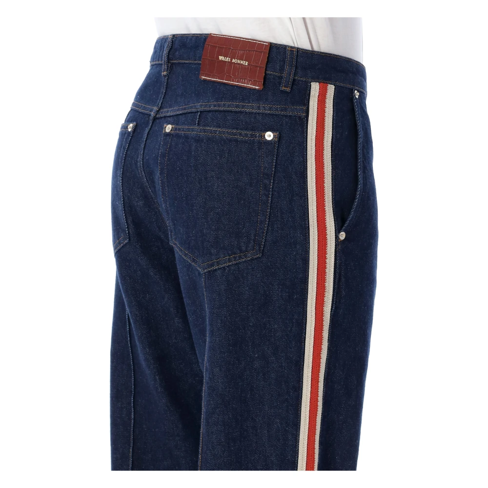 Wales Bonner Diepblauwe Denim Broek Aw24 Blue Heren