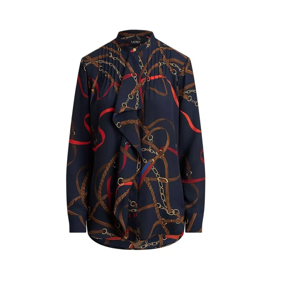 Ralph Lauren Donna Blu Camicette Xs, New,