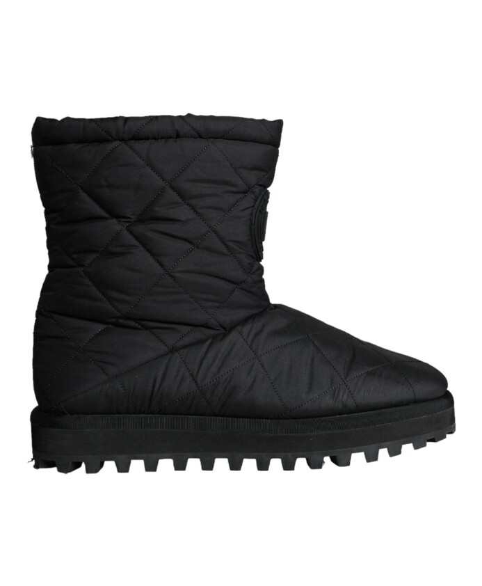 bottes-mi-mollet-rembourrees-en-nylon-noir