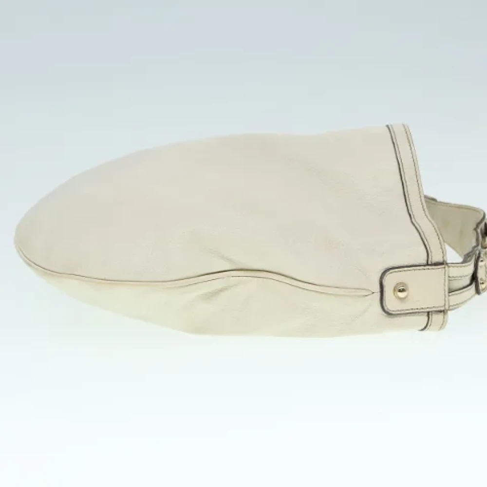 Gucci Vintage Pre-owned Leather shoulder-bags Beige Dames
