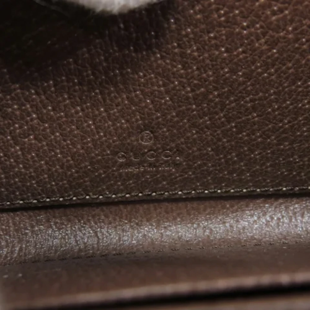 Gucci Vintage Pre-owned Plastic wallets Brown Dames