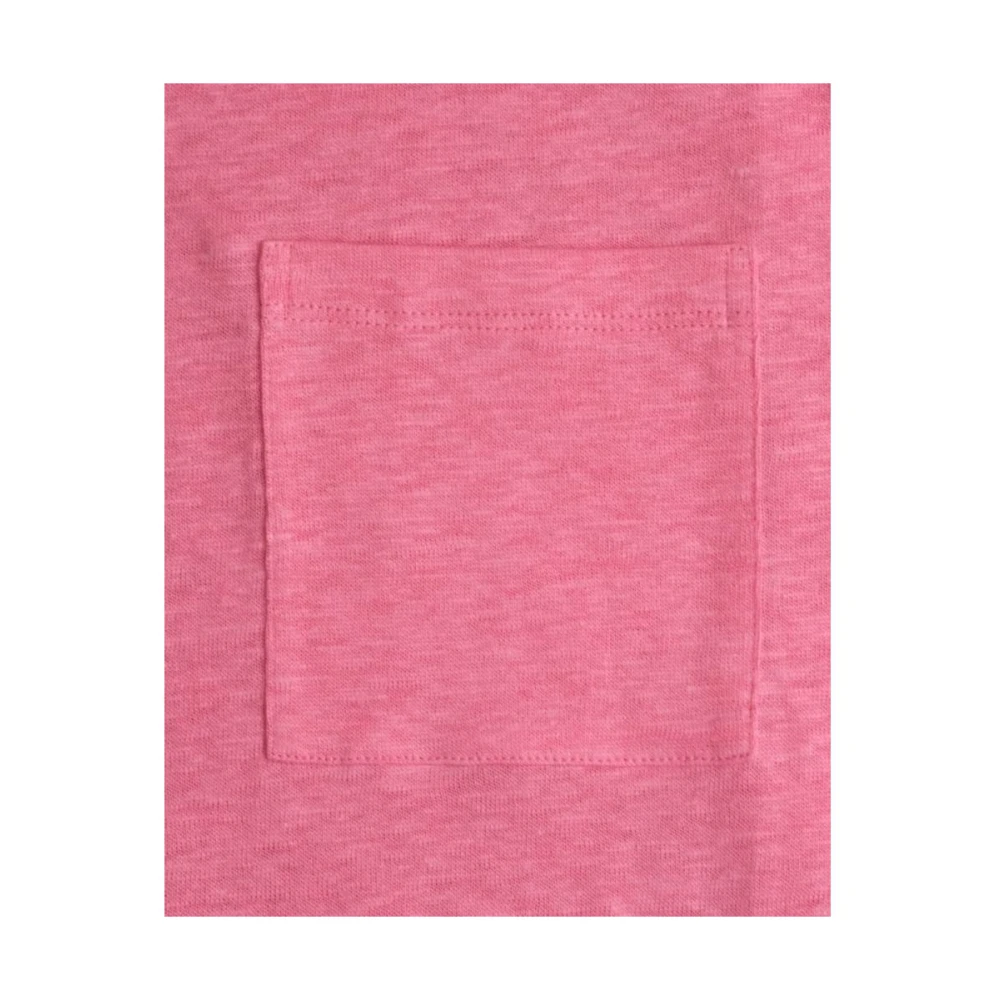 MC2 Saint Barth Linnen T-shirt met voorzak Pink Heren