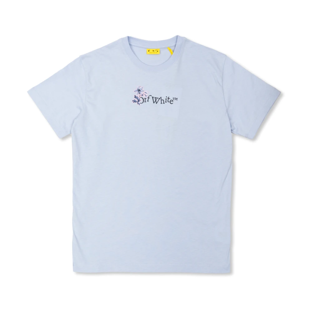 Off White T-shirt med tryckt logotyp Blue, Unisex